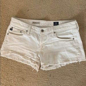 White Jean Shorts- AG Adriano Goldschmied 29
